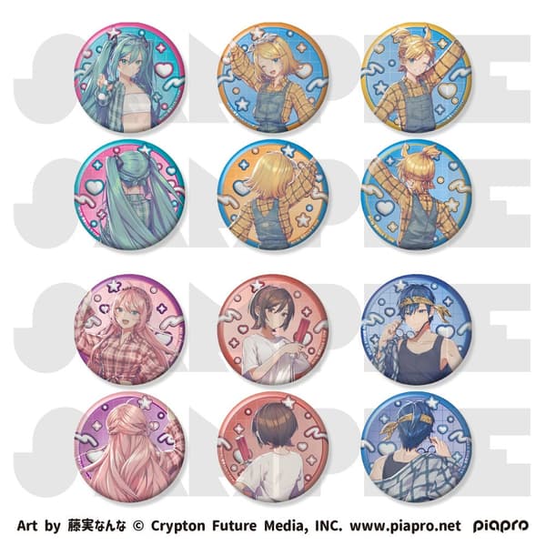 Metallic Can Badge Set