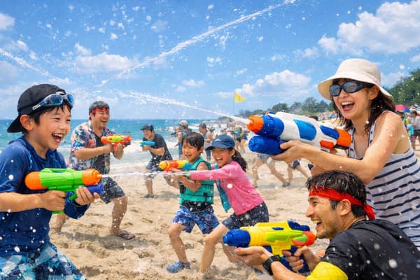 Area aktivitas anak-anak di festival pantai