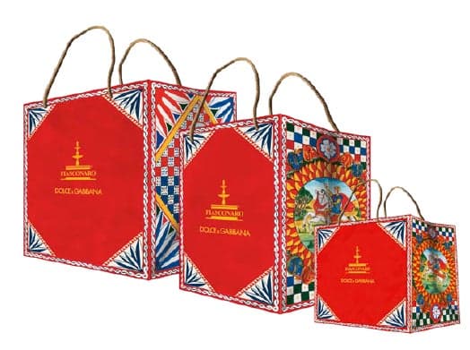 Dolce&Gabbana x Fiasconaro 쇼핑백과 리플릿