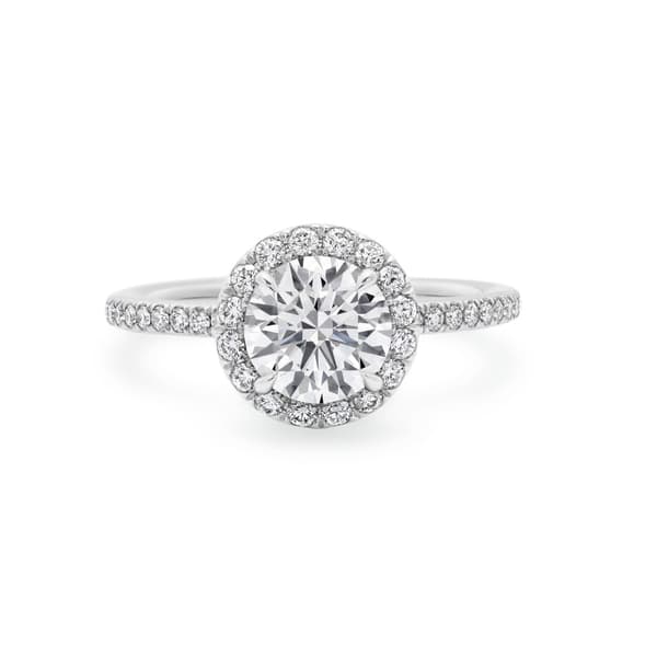 Anillo Harry Winston con pavé redondo
