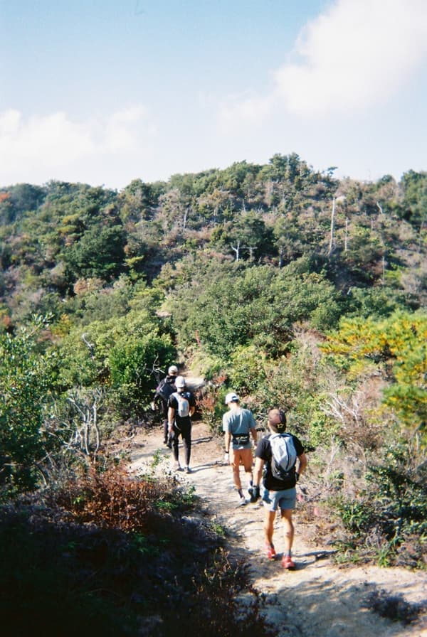 Pemandangan di sepanjang jalur