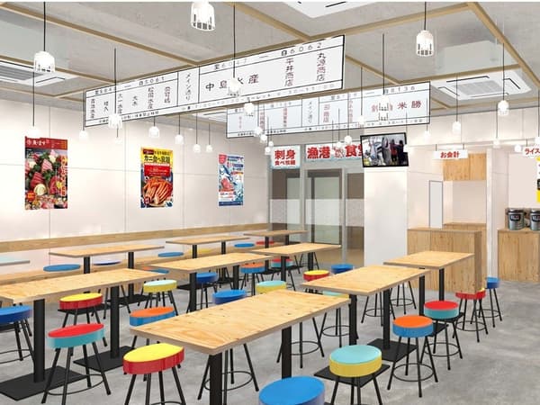 渔港食堂散步鹤见西口店内部（开业前图片）