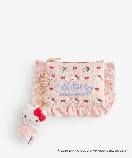 Cath Kidston × Hello Kitty 荷叶边纸巾袋与玩偶挂件套装 粉色
