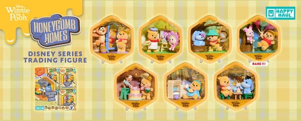 Happy Haul Disney Trading Figure Winnie the Pooh / Honeycomb Homes lineup