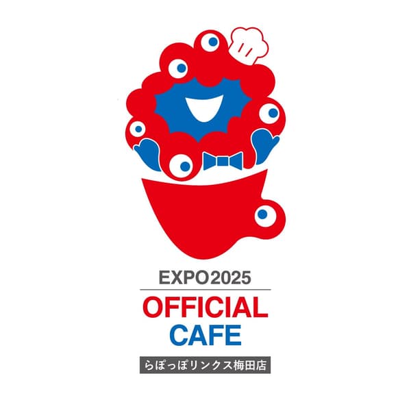 Logo Expo 2025 Osaka, Kansai, Japan Official Cafe Lapoppo Links Umeda