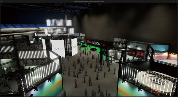 The simulator screen built after importing into Unreal Engine