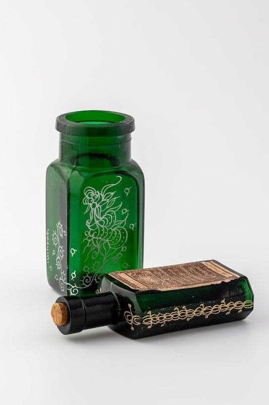 Antique glass engraving process