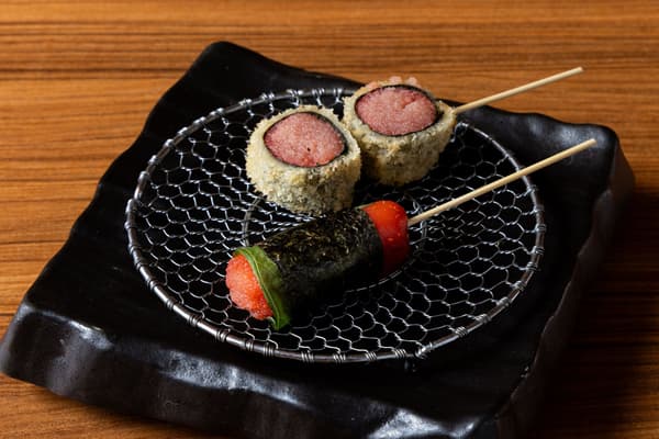 Mentaiko pedas goreng setengah matang