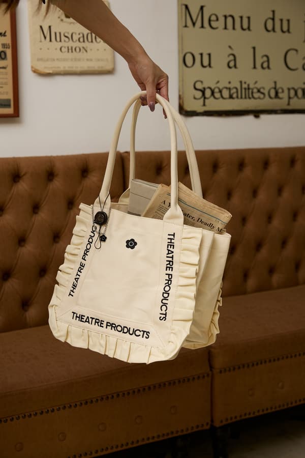Exclusive FRILL CANVAS TOTE