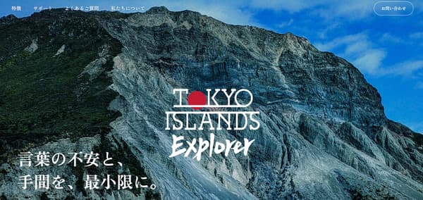 Landing page for island businesses