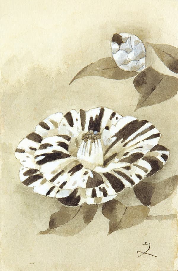 Original illustration for Jakuan Koyomi, installment 57 (1988)