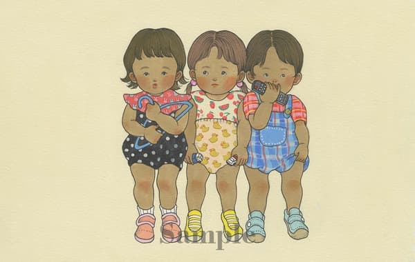 服部幸江的版画作品:尽管是必需品