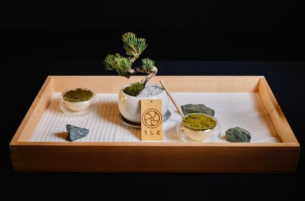 枯山水风格甜点盘