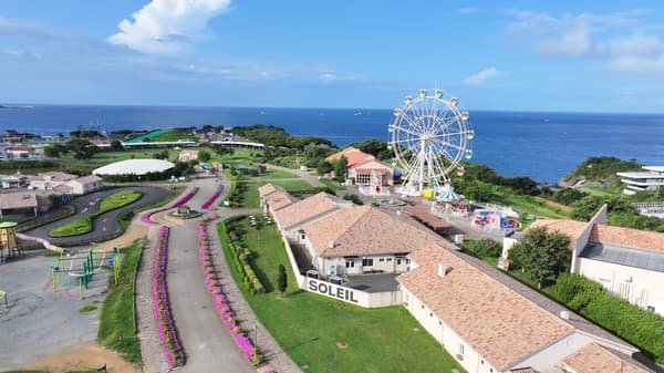 长井海之手公园索莱尔之丘鸟瞰图