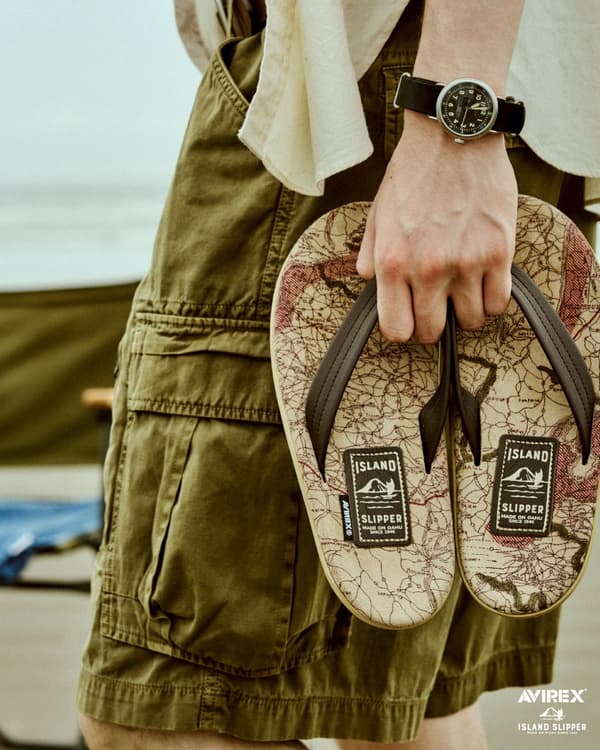 AVIREX x ISLAND SLIPPER 联名凉鞋