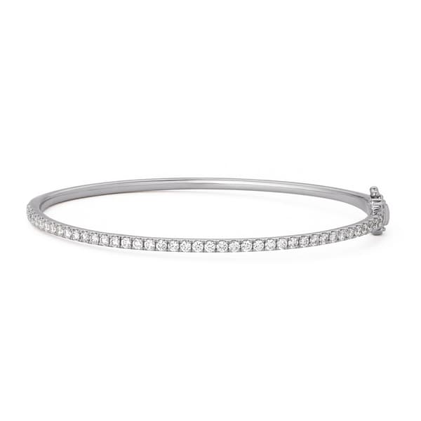 Diamond Bangle in platinum (PT950)