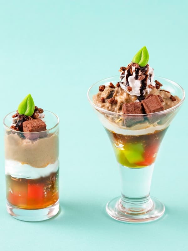 Hojicha and Fresh Chocolate Parfait