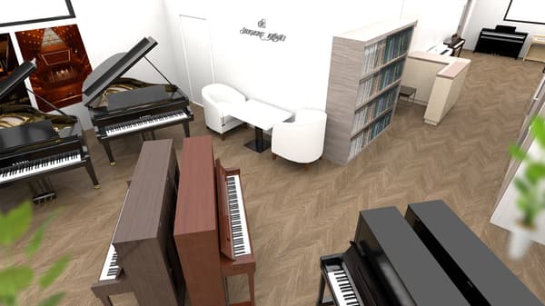 河合乐器金泽店内部