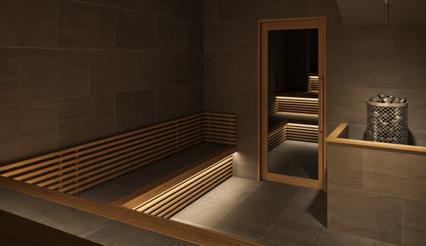 A sauna supervised by 