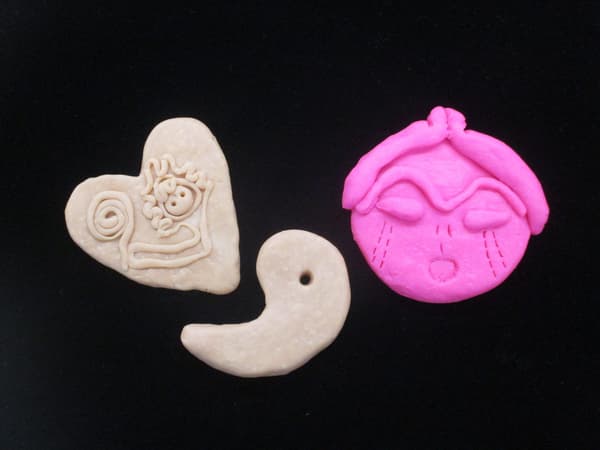 使用烤箱黏土制作的作品