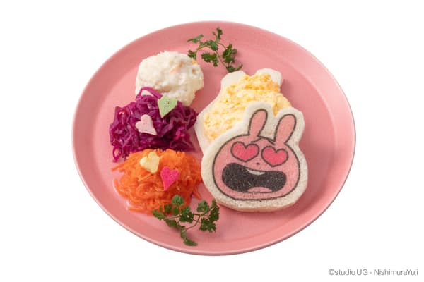 Egg Filling Savory Plate — with Love Rabbit's Affection