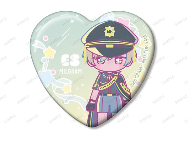 Es B Yumepuchi heart-shaped can badge bonus