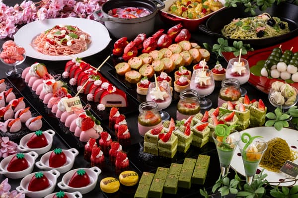 Strawberry & Matcha Sweets Buffet