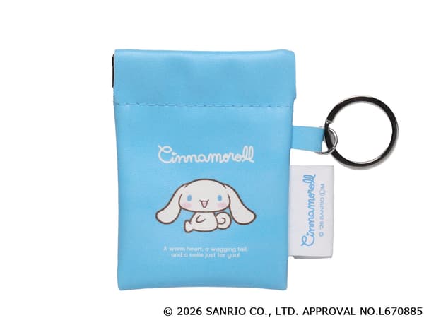 Cinnamoroll spring-top mini pouch keychain