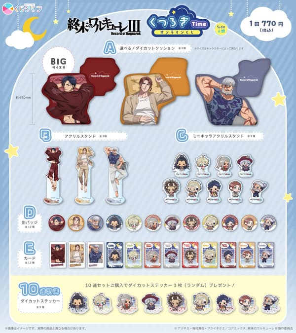 Record of Ragnarok III Online Lottery Part 2 Side Humankind prize lineup