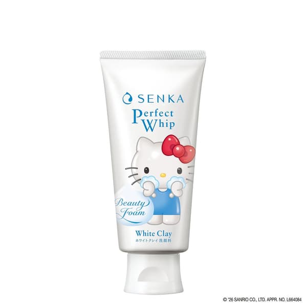 Desain Terbatas SENKA Perfect Whip White Clay Hello Kitty