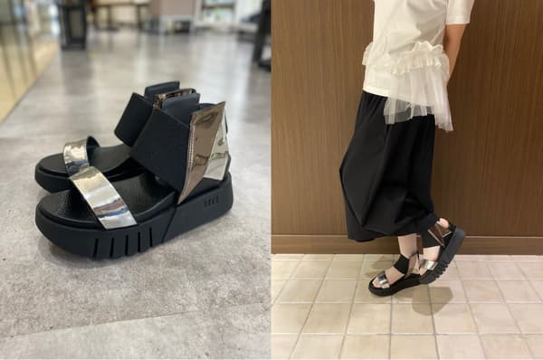 7.5cm 힐의 UNITED NUDE 플랫폼 샌들