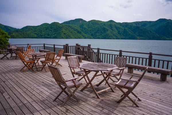 View of Lake Chuzenji from the Boathouse