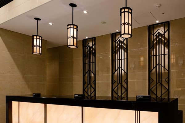Interior design at HOTEL GEOMETIQ Osaka Umeda