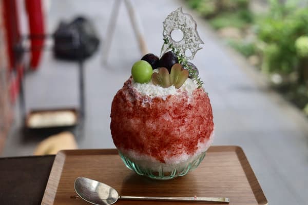 포도와 프로마주 블랑 빙수
