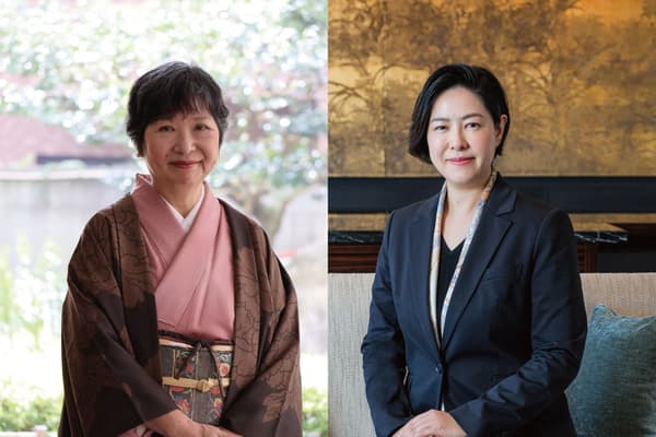 Special dialogue: left, Midori Uematsu; right, Reiko Sakata