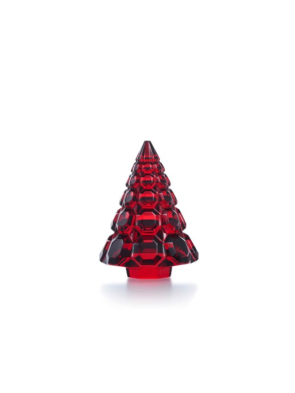 Pohon Natal Octogone warna merah
