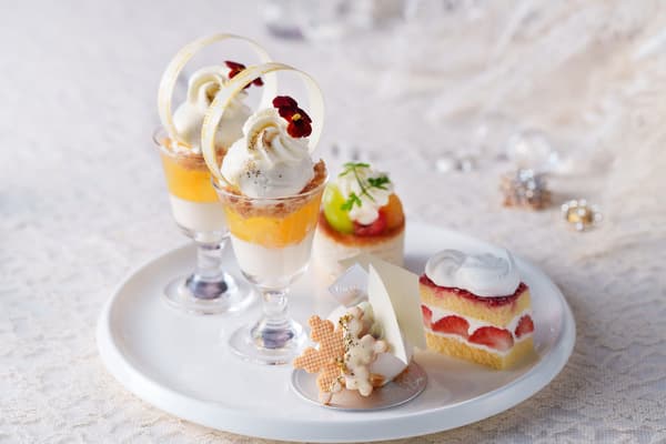 Dulces del té de la tarde Crystal Holidays