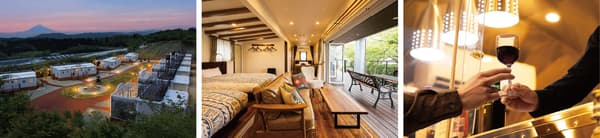 EAST WINDS VILLAGE 글램핑장, 내부 및 레드 와인 잔