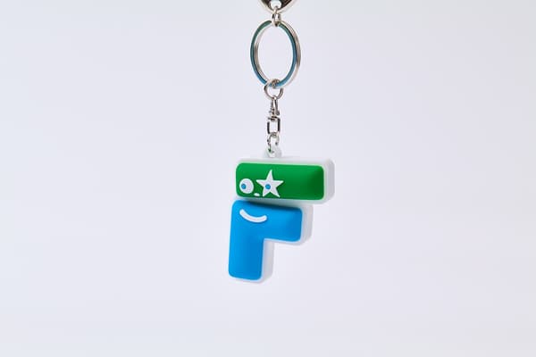 3D Rubber Keychain, F