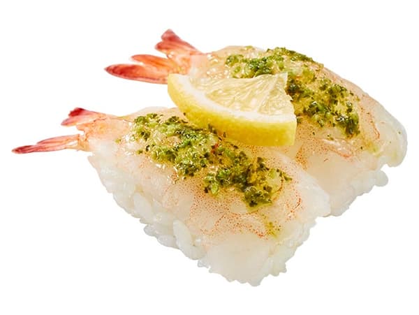 生虾罗勒盐柠檬