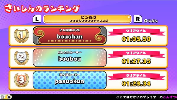 Ranking board
