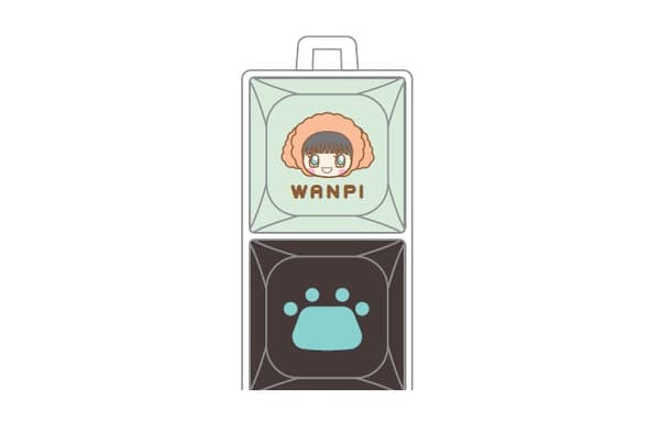 LUCUA SOUTH store-exclusive novelty, the Kachi-Kachi Keychain