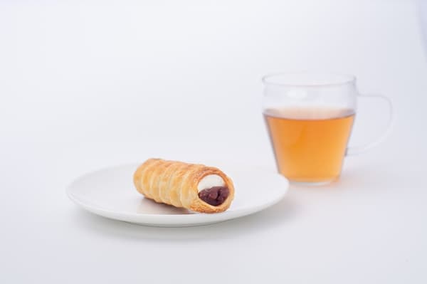 红豆甜筒配和三盆奶油（含红豆茶套餐）可在会场享用