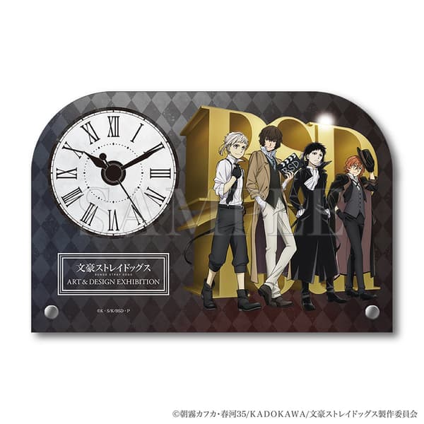 Bungo Stray Dogs ART & DESIGN EXHIBITION acrylic clock