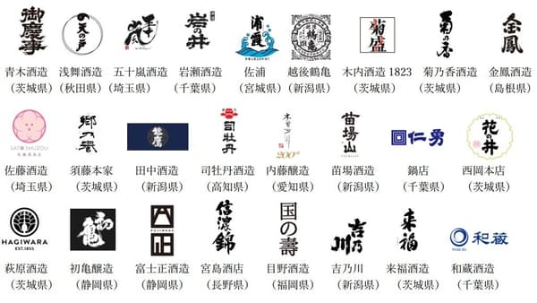 来自日本各地的清酒酒造