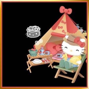 Tent and Relaxing Hello Kitty