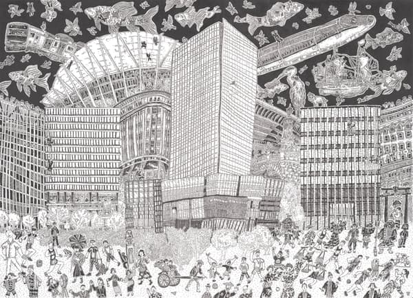 《東京駅前YNK》por 鳥山シュウ