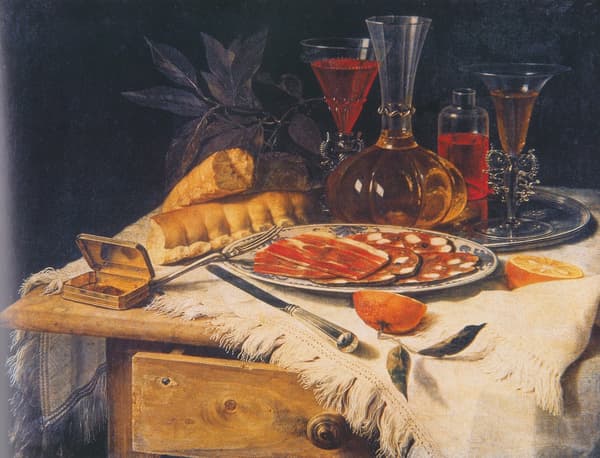 크리스티안 베렌츠, <우아한 다과>, 1717년(복제본), 코르시니 미술관, 로마 ©Gallerie Nazionali di Arte Antica, Roma (MiC) - Bibliotheca Hertziana, Istituto Max Planck per la storia