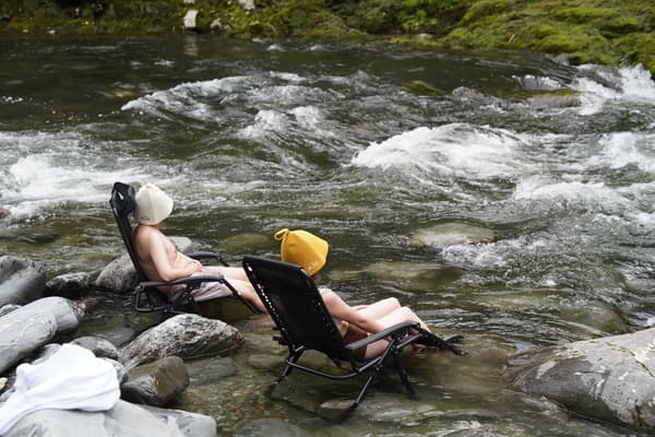 Stream sauna and river ring experience