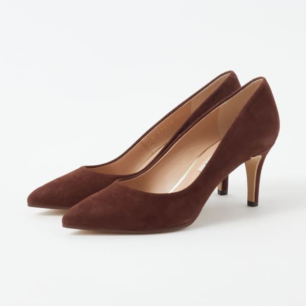 Dark Brown suede pumps